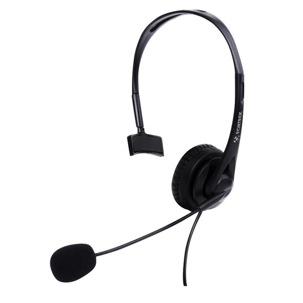 Fone Headset Office Fortrek FK 731A USB Preto