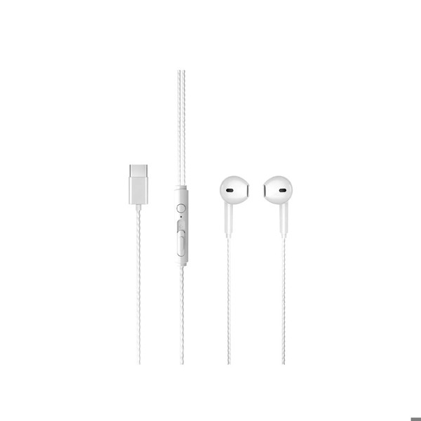 Fone de Ouvido Intra EH104 USB-C Branco Lecoo