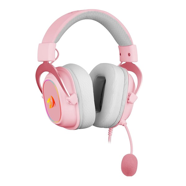 Fone de ouvido Headset Gamer Redragon Zeus X RGB Rosa H510RGB-PINK