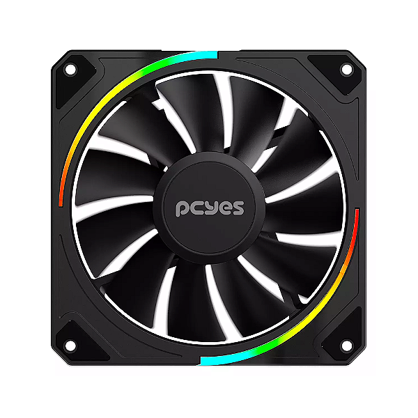 Fan Pcyes Para Gabinete Sangue Frio 3 Argb Black Vulcan 120Mm