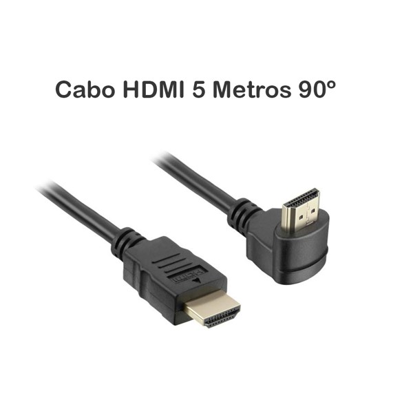 Cabo HDMI 5 Metros 90º Grau