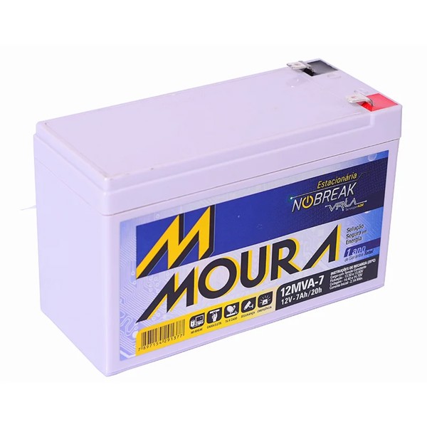 Bateria Selada para Nobreak 12V 7Ah - Moura