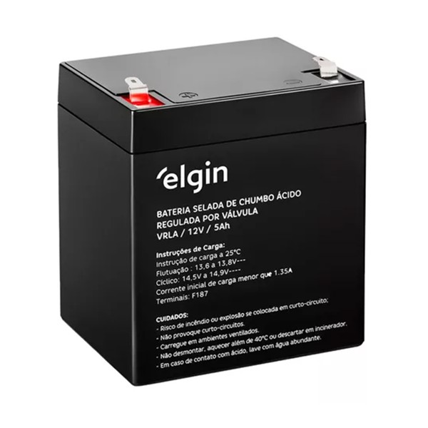 Bateria Selada para Nobreak 12V 5Ah - Elgin 82350
