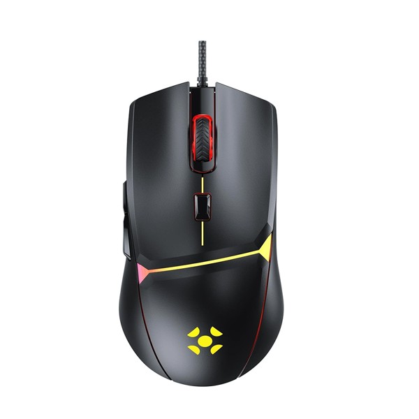 Mouse USB Gamer Fortrek Crusader RGB 12800DPI