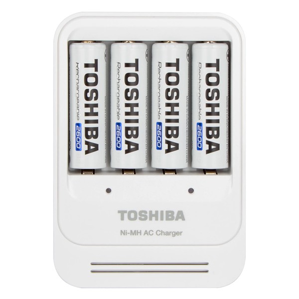 Carregador de Pilhas Toshiba TNHC-6GAE4 CB (C/4 Pilhas AA 2600mAh)