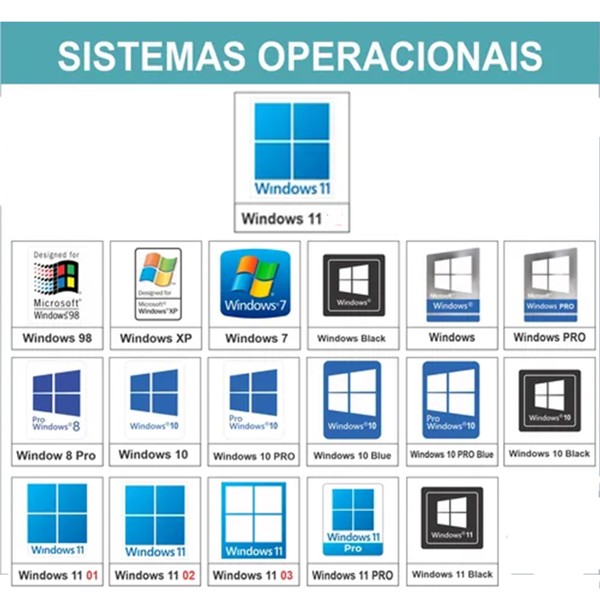 Selo de Propaganda Windows 11 Pro 2x2cm