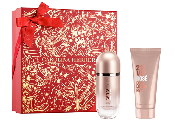 Coffret Carolina Herrera Kit - Perfume 212 Vip Rose + Creme Corporal