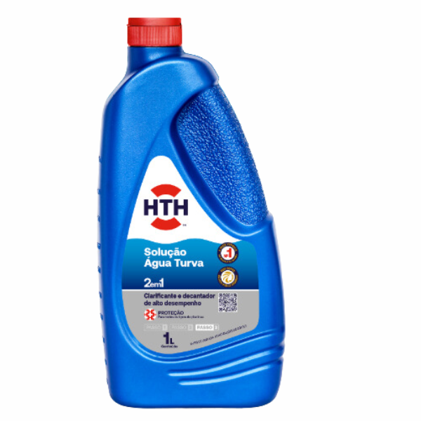Solução Água Turva 1L para Tratamento de Piscina - HTH