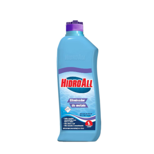 Eliminador de Metais para Piscina  1L Hidroall