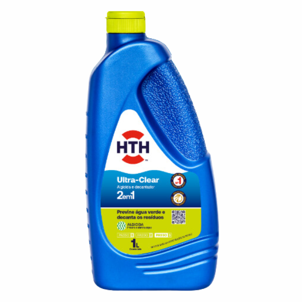 Ultra Clear para Piscina Algicida e Clarificante 2 em 1 HTH 1L