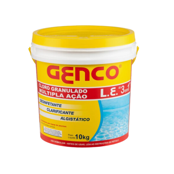 Cloro Genco 10kg Granulado Múlt. Ação 3 em 1