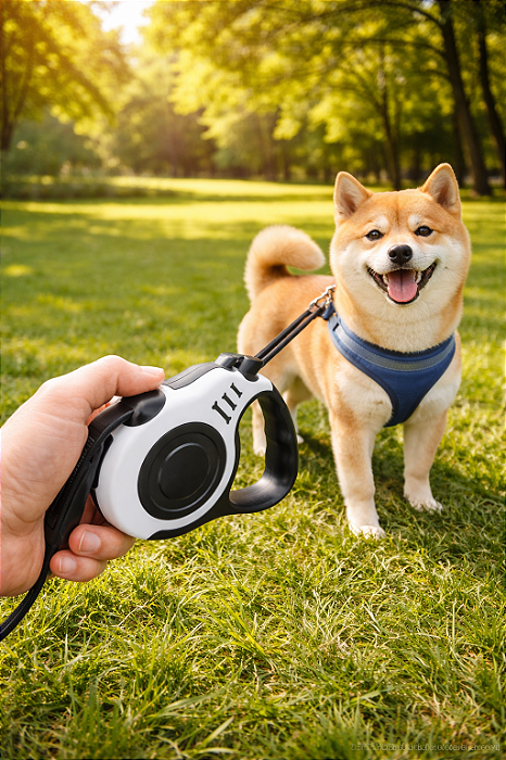 Coleira Retrátil para Cães - 3 metros