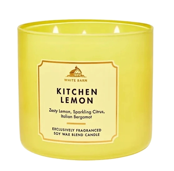 Vela aromática 3 pavios BBW - Kitchen Lemon - Original