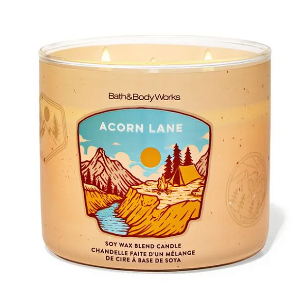 Vela aromática 3 pavios BBW - Acorn Lane - Original