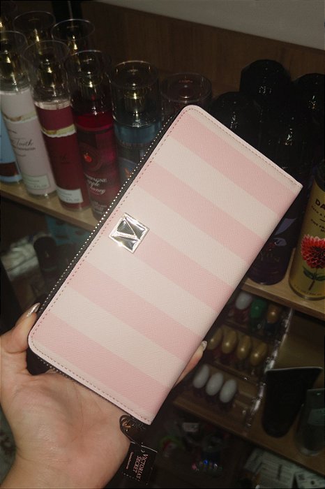 Carteira Listras Rosa VS Original