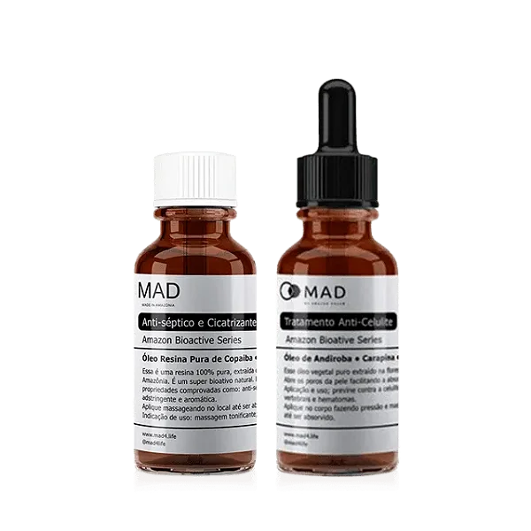 Kit Óleos da Amazônia Copaíba 30ml + Andiroba 30ml