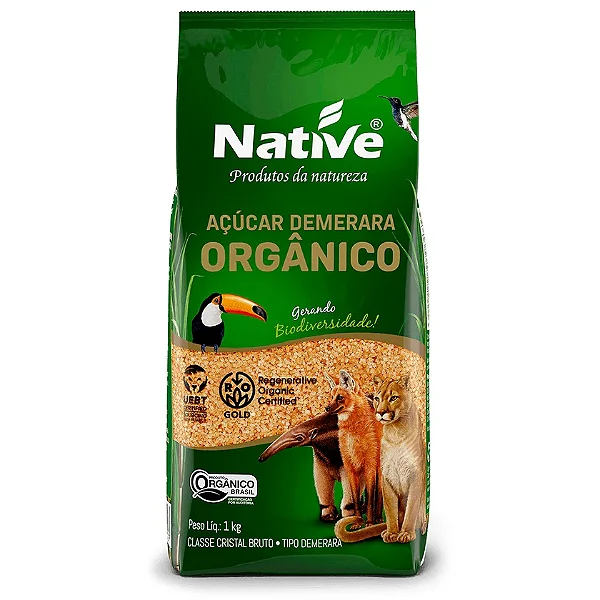 Açúcar Orgânico Demerara Native 1Kg