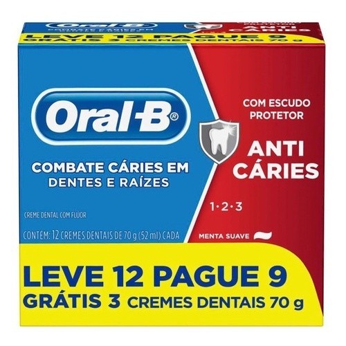 Creme Dental Oral-b 123 70g Leve 12 Pague 9