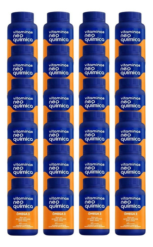 Kit 24 Vitamina Ômega 3 Epa Dha 60 Cápsulas - Neo Química