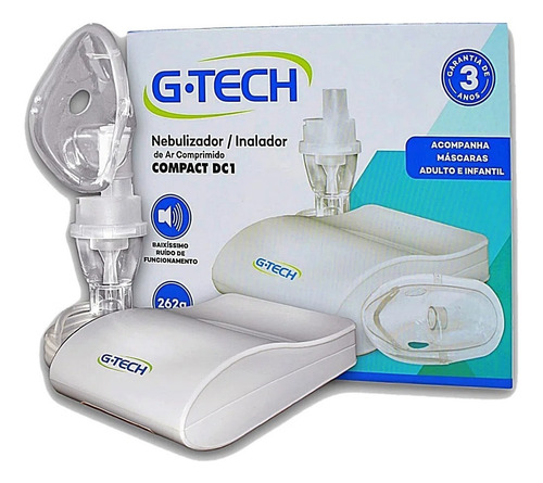 Nebulizador Compressor G-tech Compact Dc1 Branco 100v/240v Branco