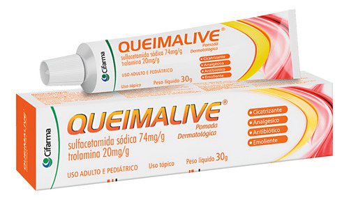 Queimalive Pomada Para Queimaduras 30g