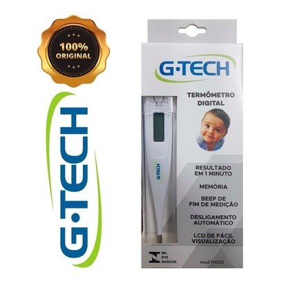 Termômetro Digital Axilar Febre G-tech Branco Th150