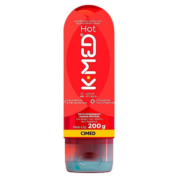 Gel Lubrificante Íntimo Hot K-med Frasco 200g