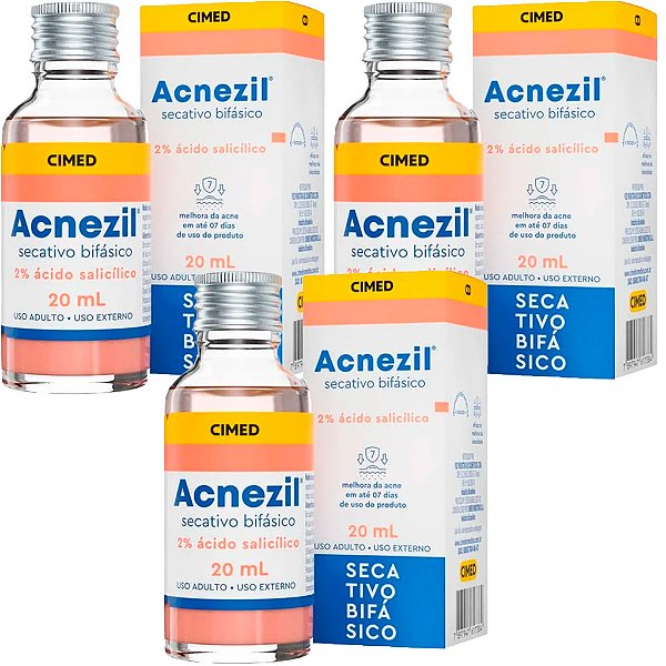 Acnezil Secativo Bifásico 20ml Ácido Salicílico 2% - Cimed