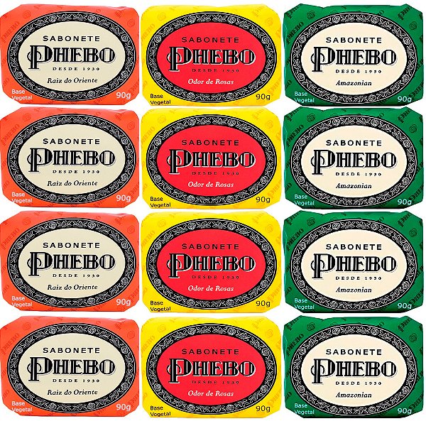 Sabonete Phebo Váriados em Barra 90g