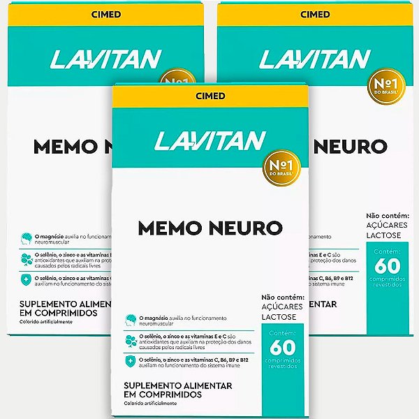 Lavitan Memória Memo Neuro - 60 Comprimidos - CIMED