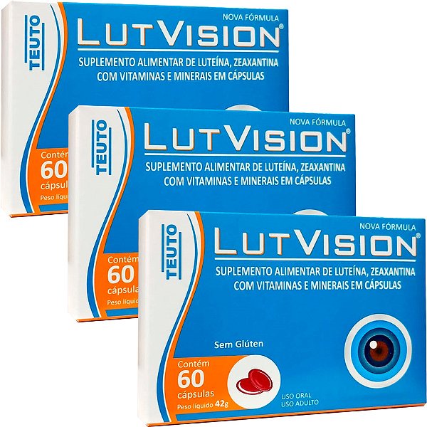 Lut vision c/60 vitamina para os olhos visão zeaxantina luteína vitamina E