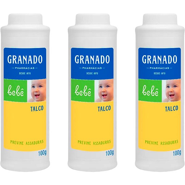 Talco Infantil Granado Bebê com 100g