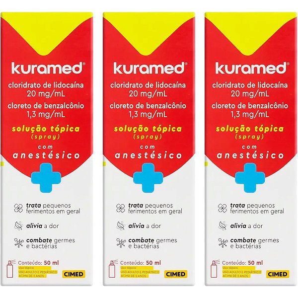 Kuramed Cimed Solução Tópica Spray Antisséptico 50ml