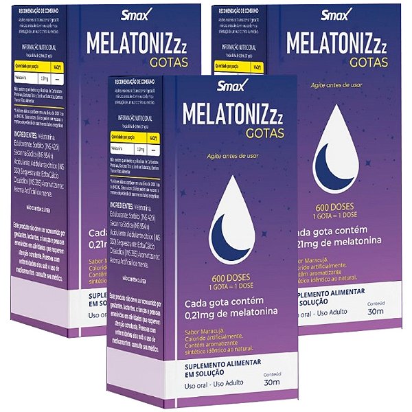 MELATONINA SBR MARACUJA GOTAS 30ML - SMAX