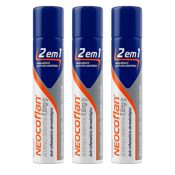 Neocoflan Spray Aerosol 2 em 1 analgésico e anti inflamatório 85ml
