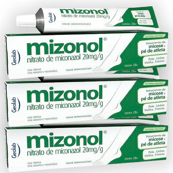 Nitrato de Miconazol 20mg/g Creme para micose 28g - Mizonol - Geolab
