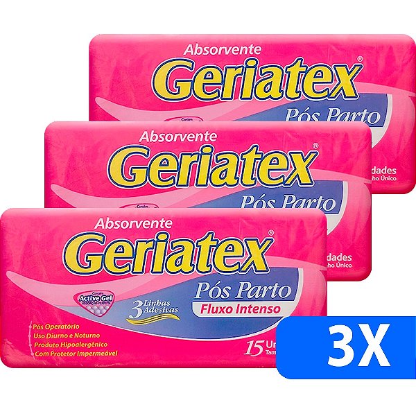 Absorvente Geriatrico Pos Parto C/15 unidades - Geriatex