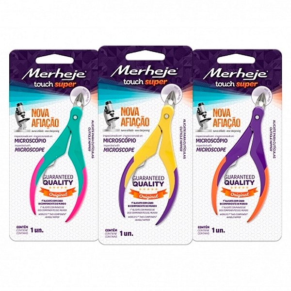 Alicate para Cutículas Merheje Touch Cores sortidas