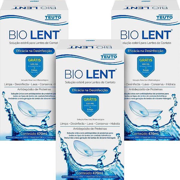Biolent Kit Solução Para Lentes De Contato 470ml