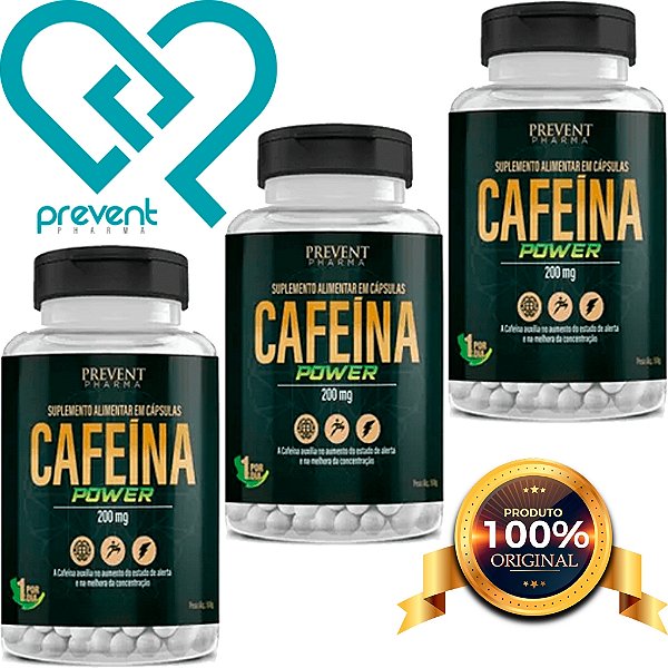 Cafeína Power 200mg 120 Tabletes - Prevent
