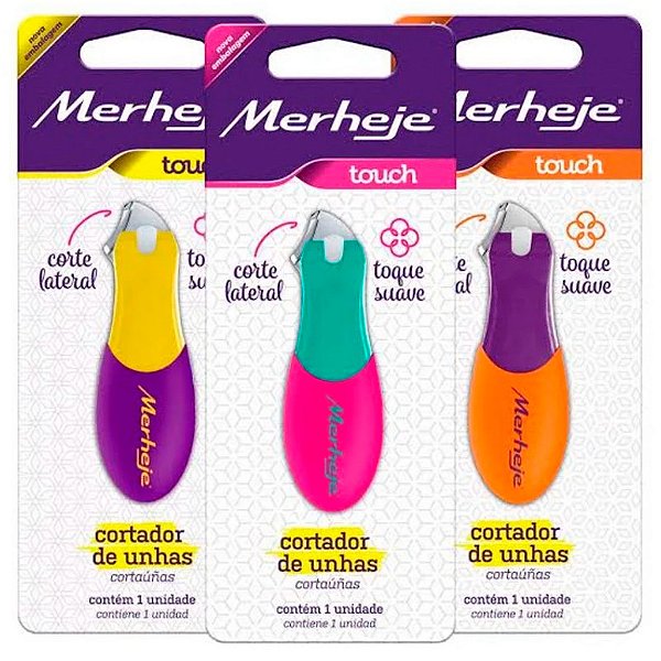 Cortador de Unhas Merheje Touch Cores sortidas