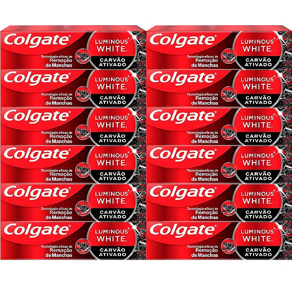 Creme Dental Colgate Luminous White Carvão Ativado 70g