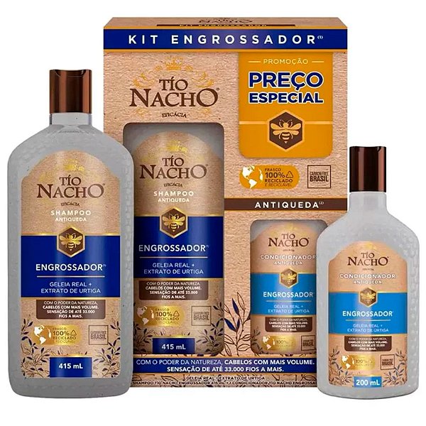 Kit Promoção Tio Nacho Engrossador Shampoo 415ml+ Condicionador 200ml