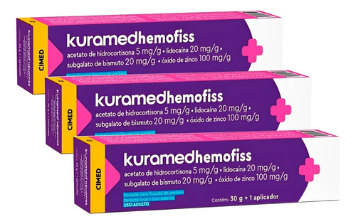 Kuramed Hemofiss Pomada Para Hemorroidas e fissuras 30g Com 1 aplicador – Cimed