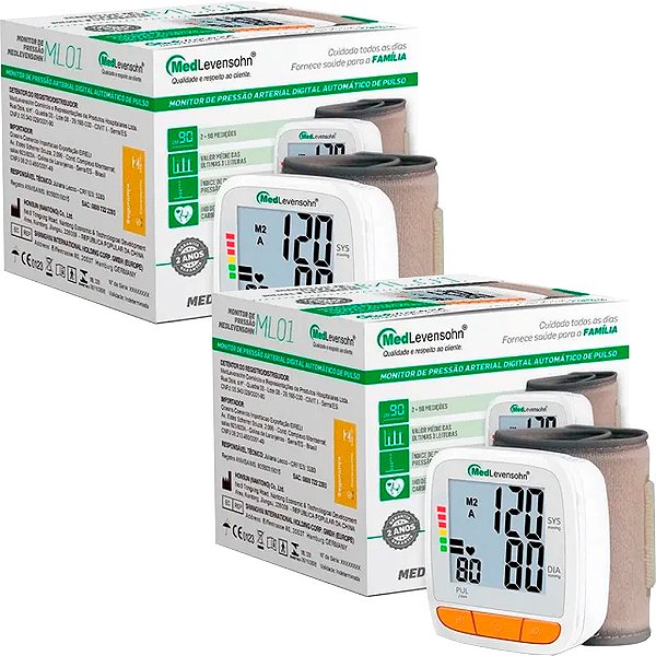 Monitor De Pressão Arterial De Pulso Medlevensohn Ml01
