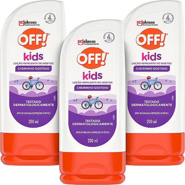Repelente Loção Off! Kids Squeeze 200ml Embalagem Econômica