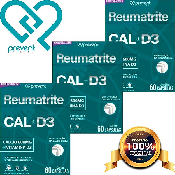 Reumatrite CAL-D3 600MG 60 Cápsulas - PREVENT