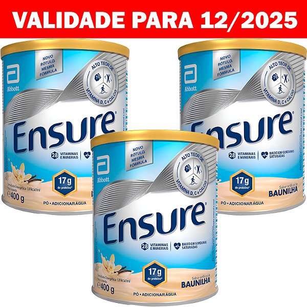 Suplemento Nutricional Ensure Baunilha 400g