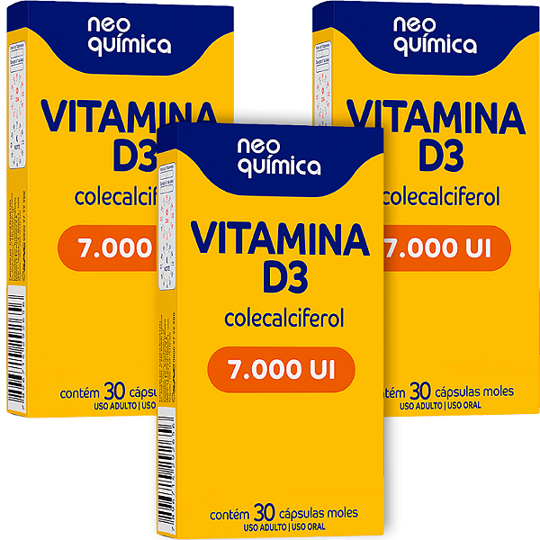 Vitamina D3 7.000 UI Neo Química 30 cápsulas Neo Química 30 Capsulas Gelatinosa