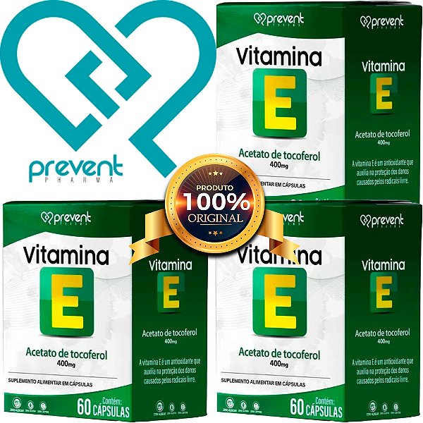 Vitamina E 400mg 60 cápsulas - PREVENT